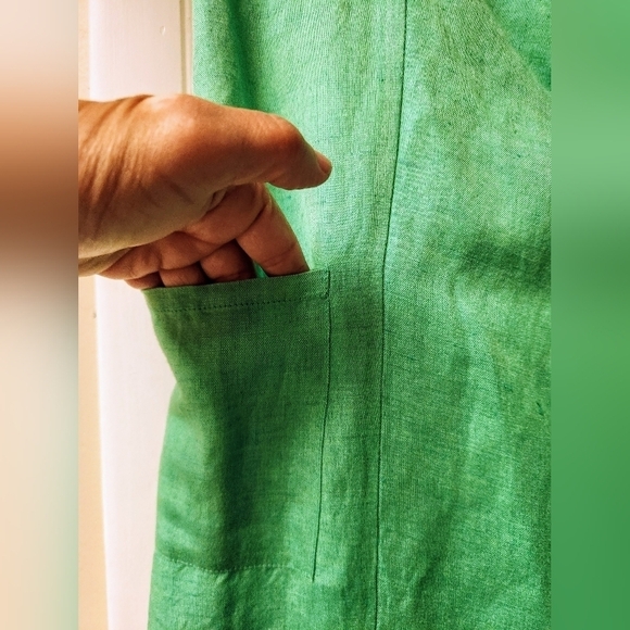 SHOW ME YOUR MUMU BICOASTAL BLAZER ROMPER IN Seafoam Linen Size XS - Picture 8 of 13